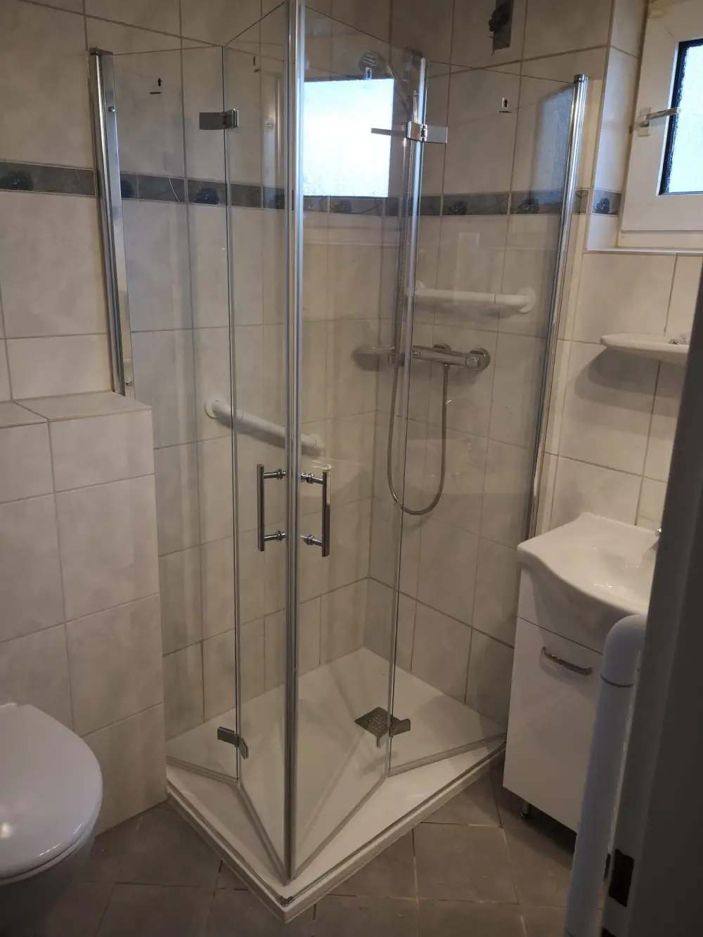 Wanne zur Dusche Umbau So sieht es jetzt aus